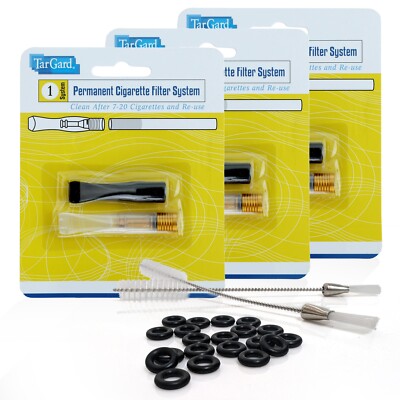 Ultimate Cleanable Reusable Filter Cigarette Holder Bundle by TarGard