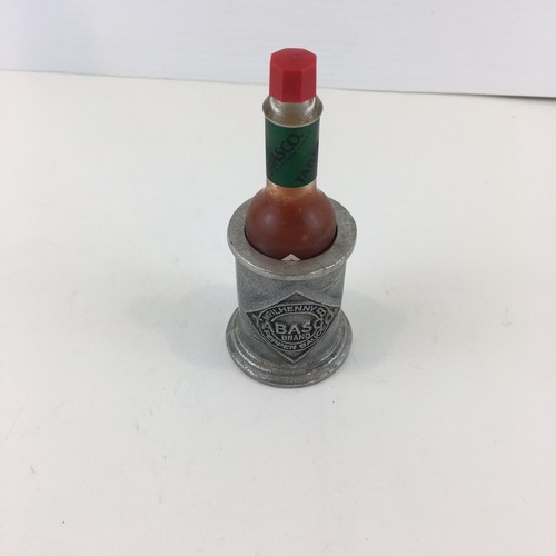 WILTON ARMETALE Pewter - TABASCO SAUCE Special Promo BOTTLE HOLDER