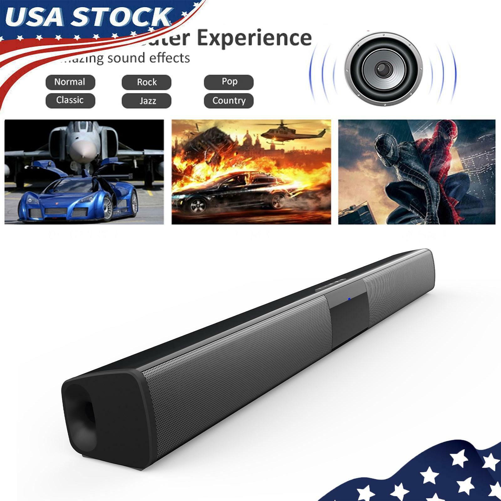 Portable Surround Sound Bar Bluetooth Wireless Subwoofer Home Theater System YU