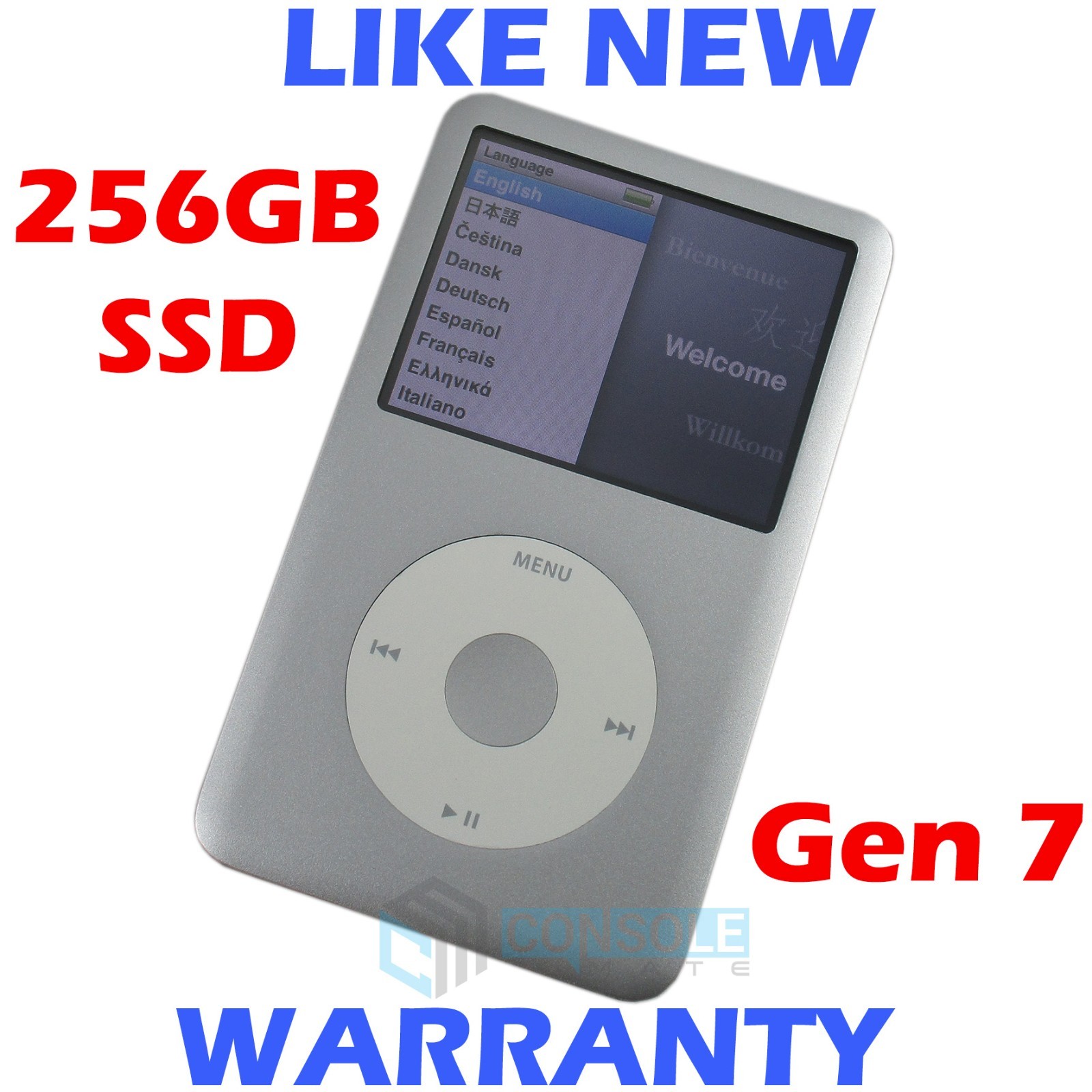 Apple IPOD CLASSIC - 7th Gen - Silver - 256GB SSD - LIKE NEW Apple IPOD CLASSIC - 7th Gen - Silver - 256GB SSD - LIKE NEW