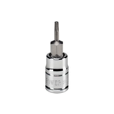 Powerbuilt 1/4 Inch Drive T-8 Tamper Proof Torx Bit Socket - 648453