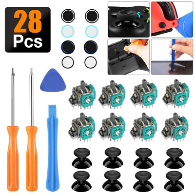 Replacement Analog Joystick Thumbstick Repair Tool Kit for Xbox One/360/PS4/PS3