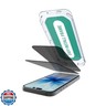 Smartish® iPhone 17 Pro Privacy Screen Protector - Tuff Sheet - 2-Pack Tempered Glass Screen Protectors - [Scratch Resistant] 9H Anti Spy with Easy Install Frame - for Apple iPhone 17 Pro