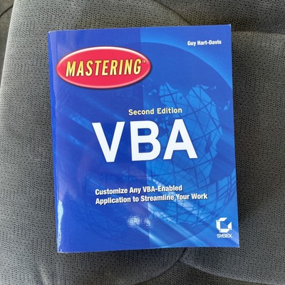 MASTERING VBA By Hart-davis Like New! Streamline Your Work!
