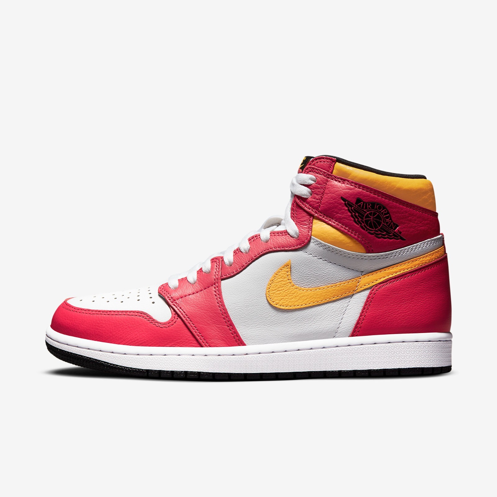 

Кроссовки Nike Air Jordan 1 Retro High OG Light Fusion Red 555088-603, Light fusion red/white-laser orange-black, Nike Air Jordan 1