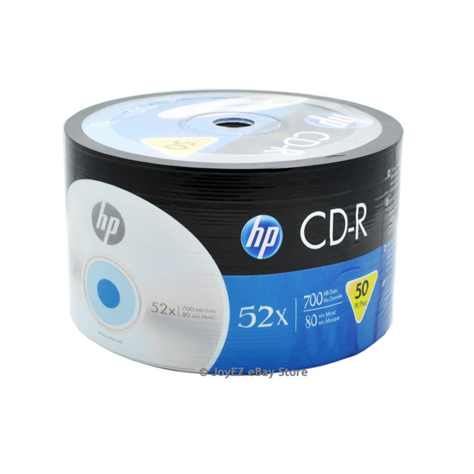 100 Pack HP Logo Brand Blank CDR CD-R 52X Recordable Disc Media 80 min 700MB