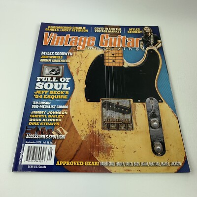VINTAGE GUITAR MAGAZINE SEPT 2020 Jeff Beck Dire Straits Guitar Collecting.