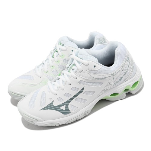 Mizuno Wave Voltage White Green Женская спортивная волейбольная обувь Sneaker V1GC2160-37