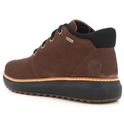 Pre-owned Timberland A24us Tb0a6a8nw07 Hudson Road Mid Lace Gtx Chukka Boots In Brown
