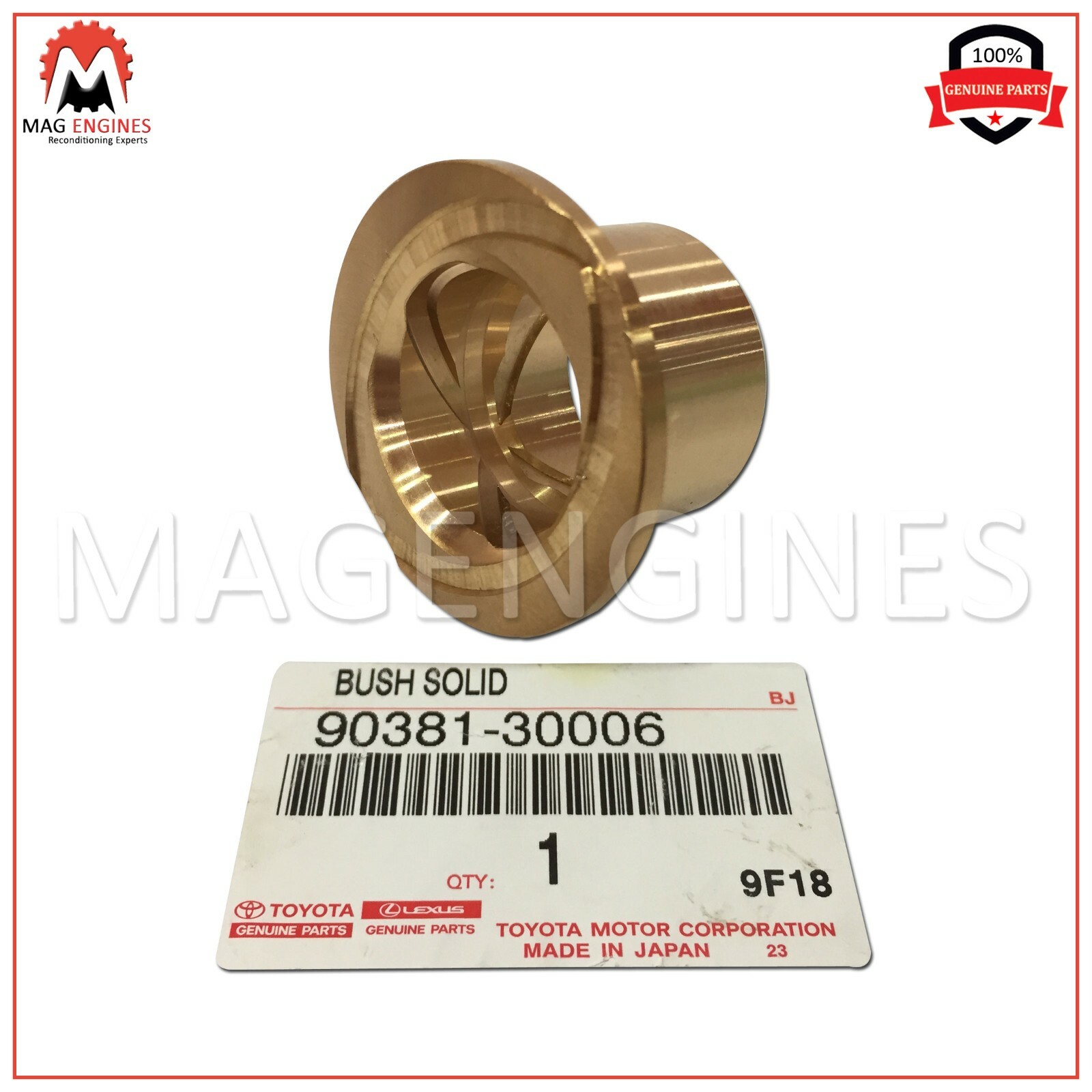 90381-30006 GENUINE OEM STEERING KNUCKLE BUSH, RIGHT / LEFT FOR 4RUNNER TRUCK 90381-30006 GENUINE OEM STEERING KNUCKLE BUSH, RIGHT / LEFT FOR 4RUNNER TRUCK