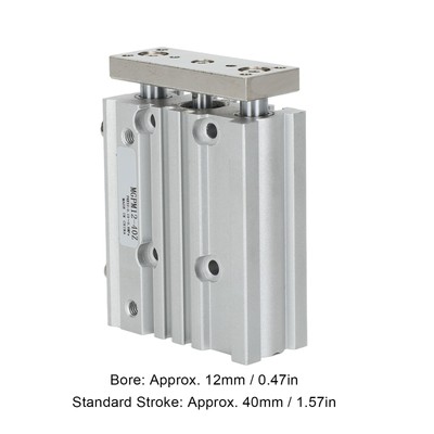 3 Rod Pneumatic Cylinder High Accuracy Compact Design Efficient Control For 