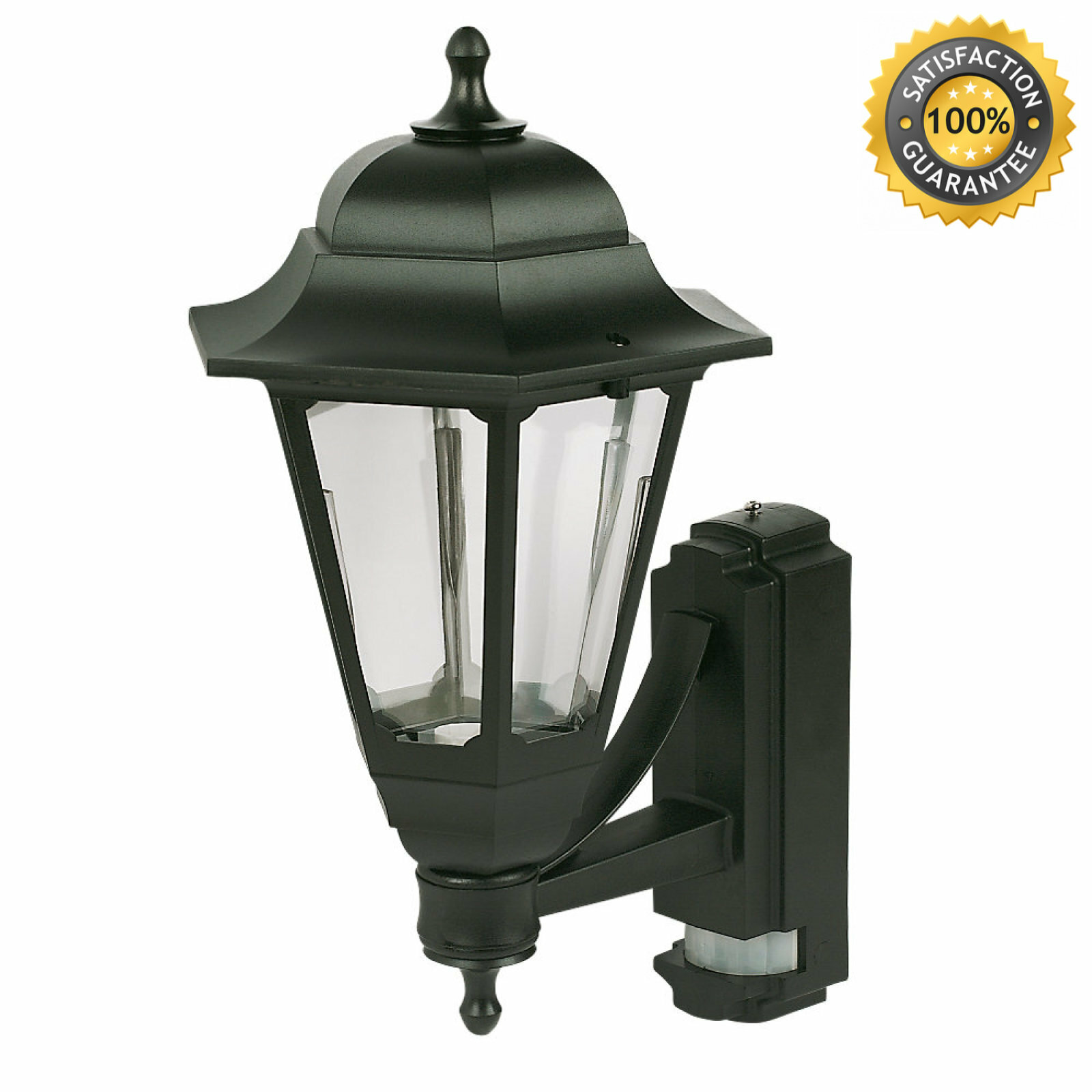 Details About Asd Black Bc Pir Sensor Coach Outdoor Lantern Fixed Wall Security Light Decor