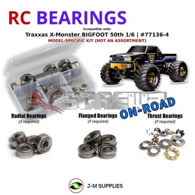 RCScrewZ Metal Shielded Bearings tra151b for Traxxas X-Monster (77136-4) | SET