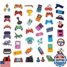 100 Pack Video Game Stickers, Video Game Gamer Party Favors, Birthday Decorations