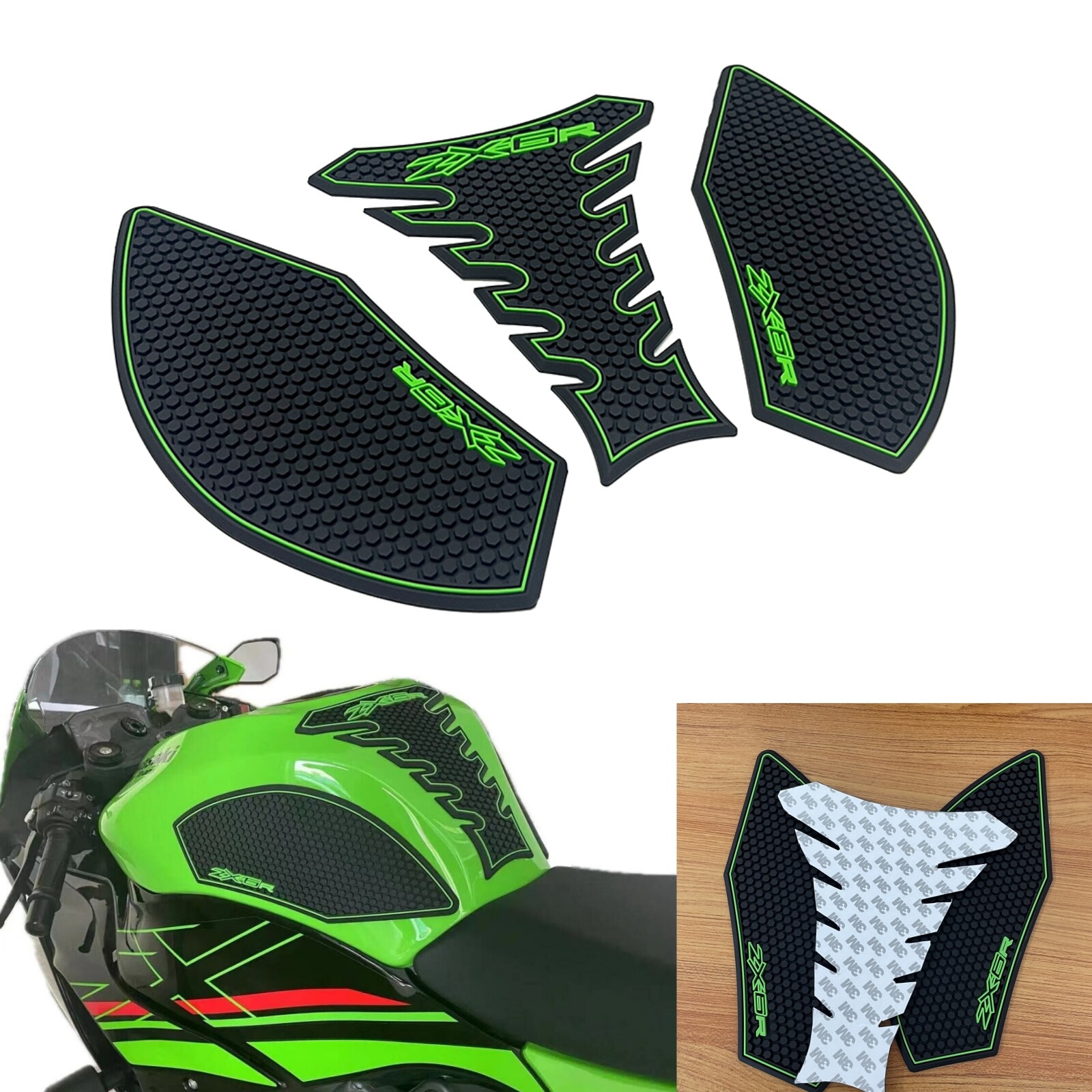 for Kawasaki ZX-6R ZX6R 2019-2025 Motorcycle Side Tank Pad