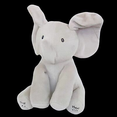 Baby Gund FLAPPY THE ELEPHANT Animated Interactive Plush Sings Plays Games 12"