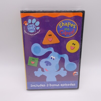 Blue's Clues: Shapes and Colors! (DVD, 2003) New Sealed