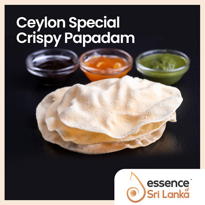 Pure Ceylon Special Crispy Pappadam 100% High Quality Product Sri Lanka