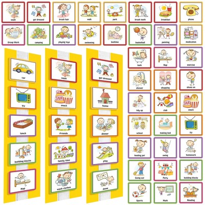 Geyee Visual Schedule for Kids with Autism Toddler Daily Routine Chart Schedu...