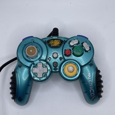 MadCatz MicroCon Macro Button Nintendo GameCube Controller Teal RARE