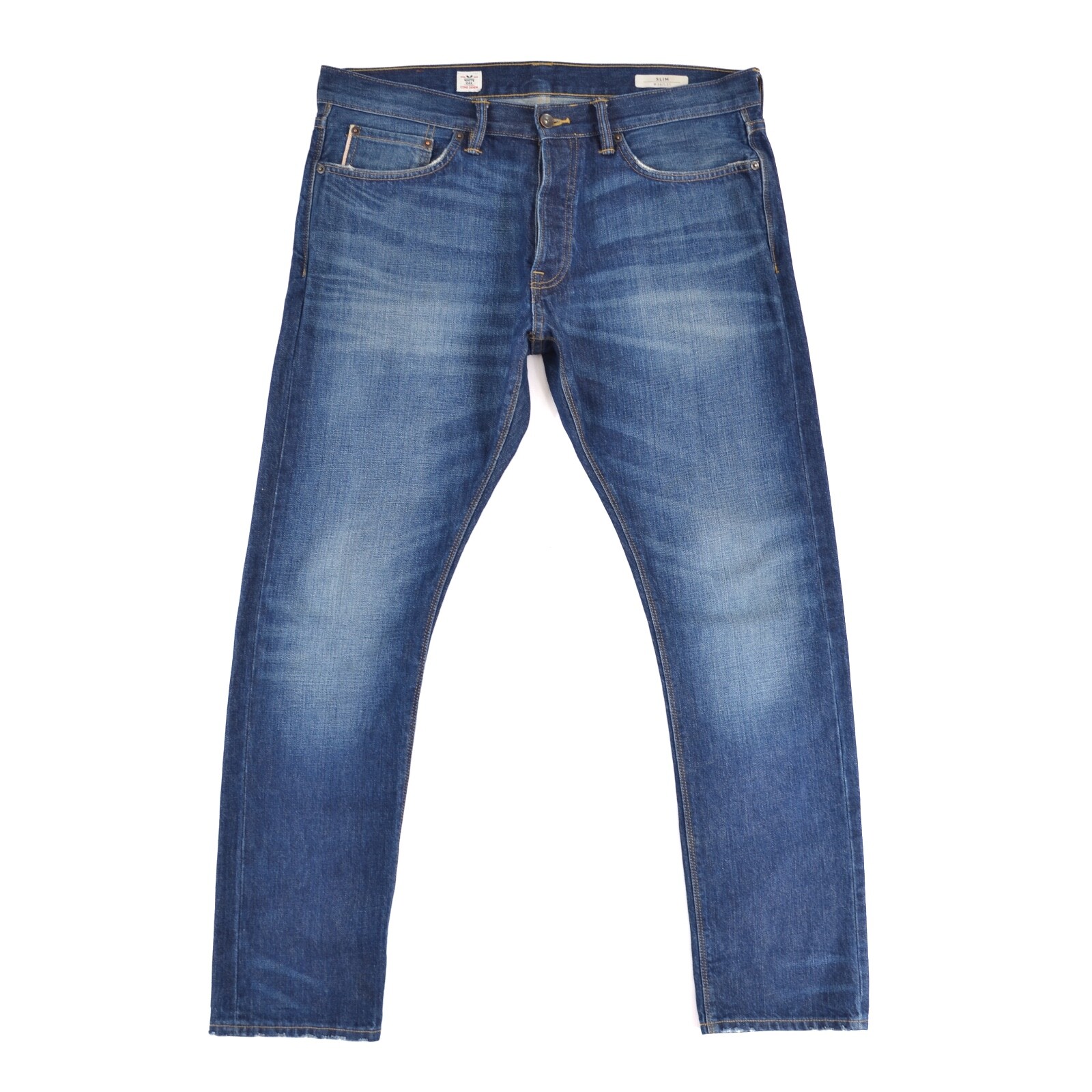 THEREDTHREAD S V-shape denim 1 ブルー　Blue THEREDTHREAD S V-shape denim 1 ブルー Blue THEREDTHREAD S V
