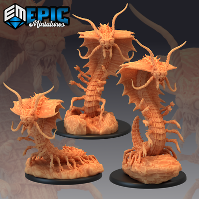 REMORHAZ, 28mm Dungeons and Dragons Miniature, Epic Miniatures, D&D Centipede