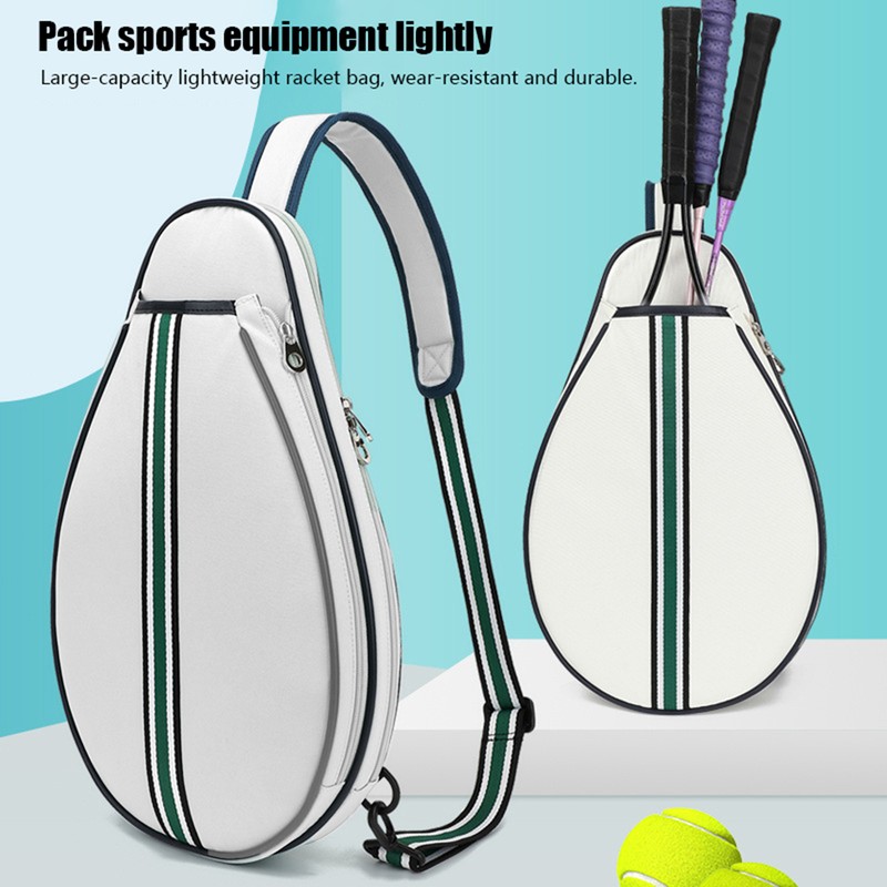 Tennis Bag Tennis Sling Backpack Crossbody Water Resistant for Men Women