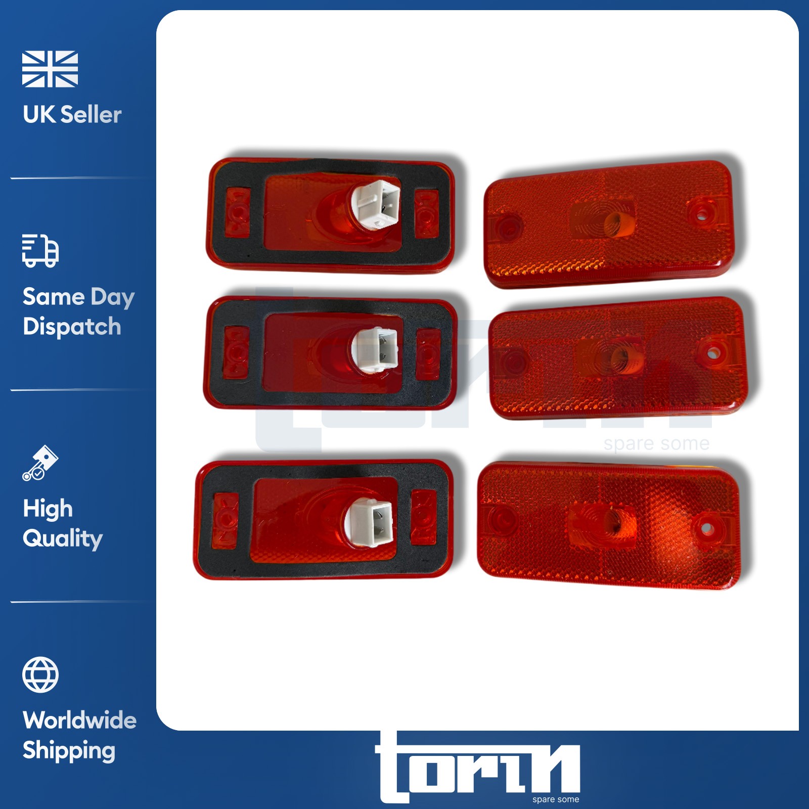 6X SIDE MARKER LIGHT LAMPS FITS CITROEN RELAY FIAT DUCATO PEUGEOT BOXER 6303.A1