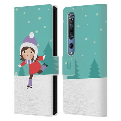 HEAD CASE DESIGNS JOLLY CHRISTMAS TOONS LEATHER BOOK CASE FOR XIAOMI PHONES