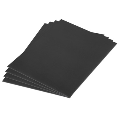 ABS Plastic Sheet 12'' x 8'' x 0.06'' ABS Styrene Sheets Black 4 Pcs