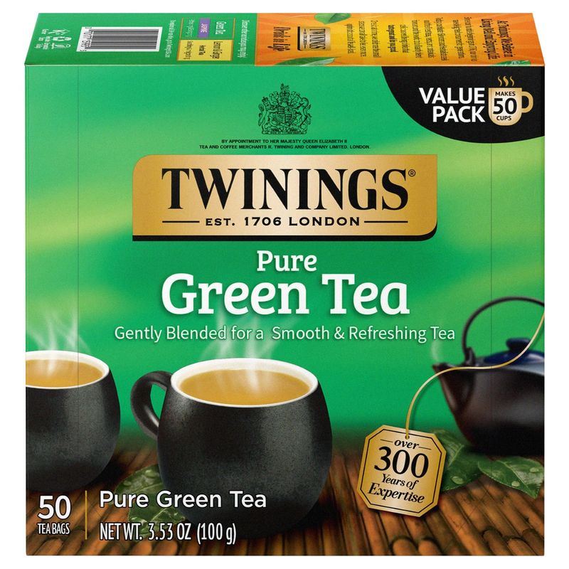 Pure Green Tea Bags, 50 Count Box