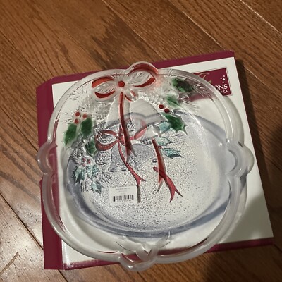Celebrations By Mikasa - ''HOLIDAY BELLS 7''  SWEET DISH''  *NIB* #WY558/715