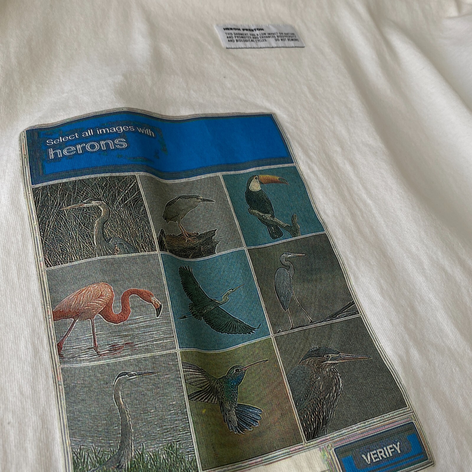 Pre-owned Heron Preston Deep Fried Tee Last Size Xl Sold Out In White