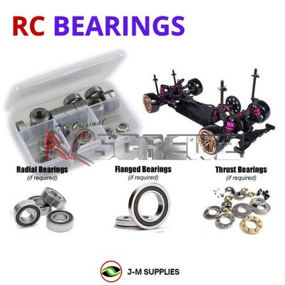 RCScrewZ Rubber Shielded Bearings 3rac010r for 3Racing Sakura D4 RWD 1/10 | SET