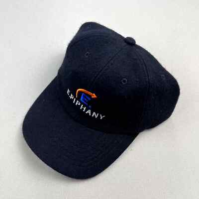 Vintage Technology Hat Cap Strapback Black Software Computers E. Piphany y2k