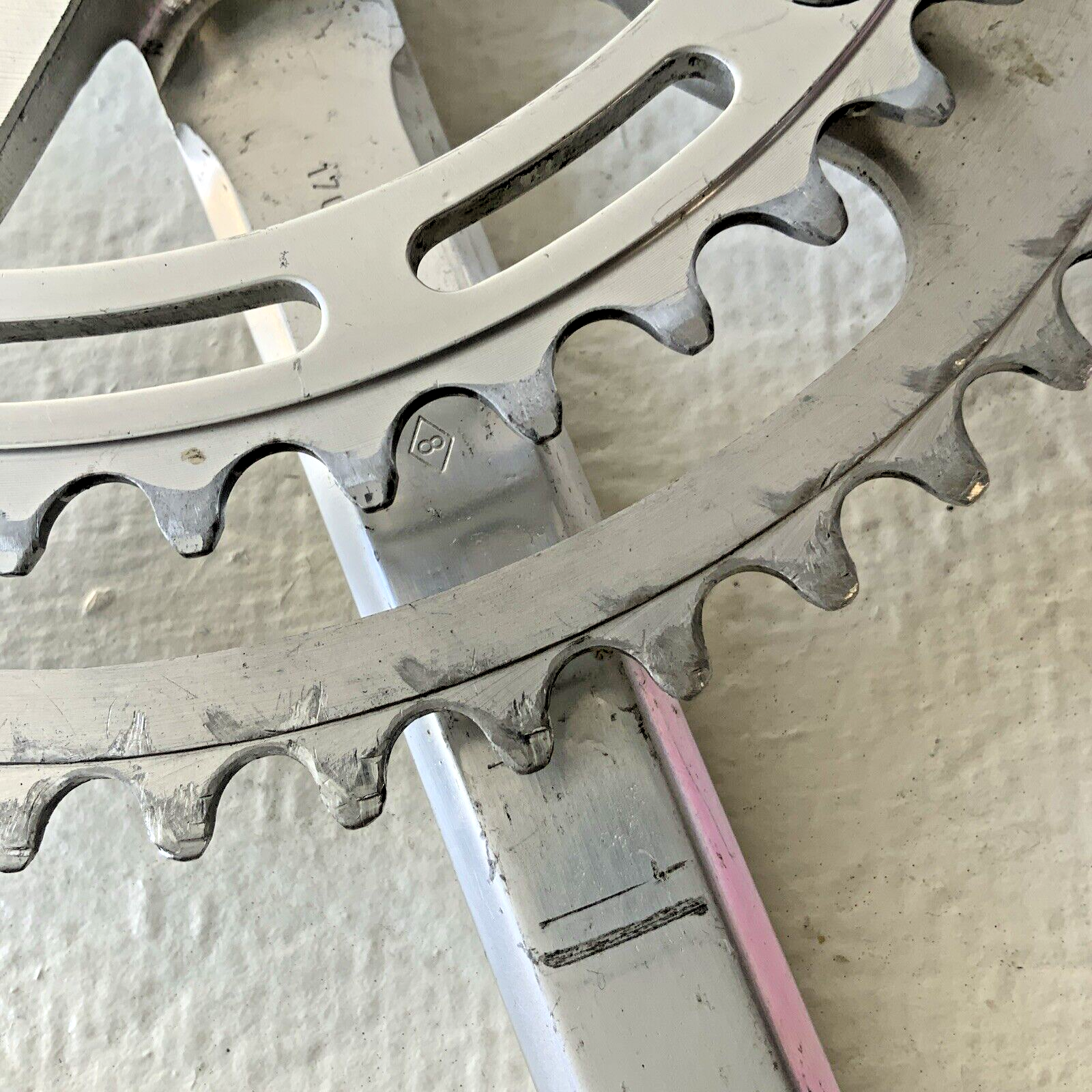 CAMPAGNOLO SUPER RECORD CRANKSET DOUBLE 53-42 TOOTH 170 MM ARM LENGTH