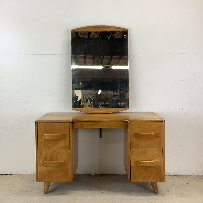 Heywood-Wakefield Vanity With Mirror