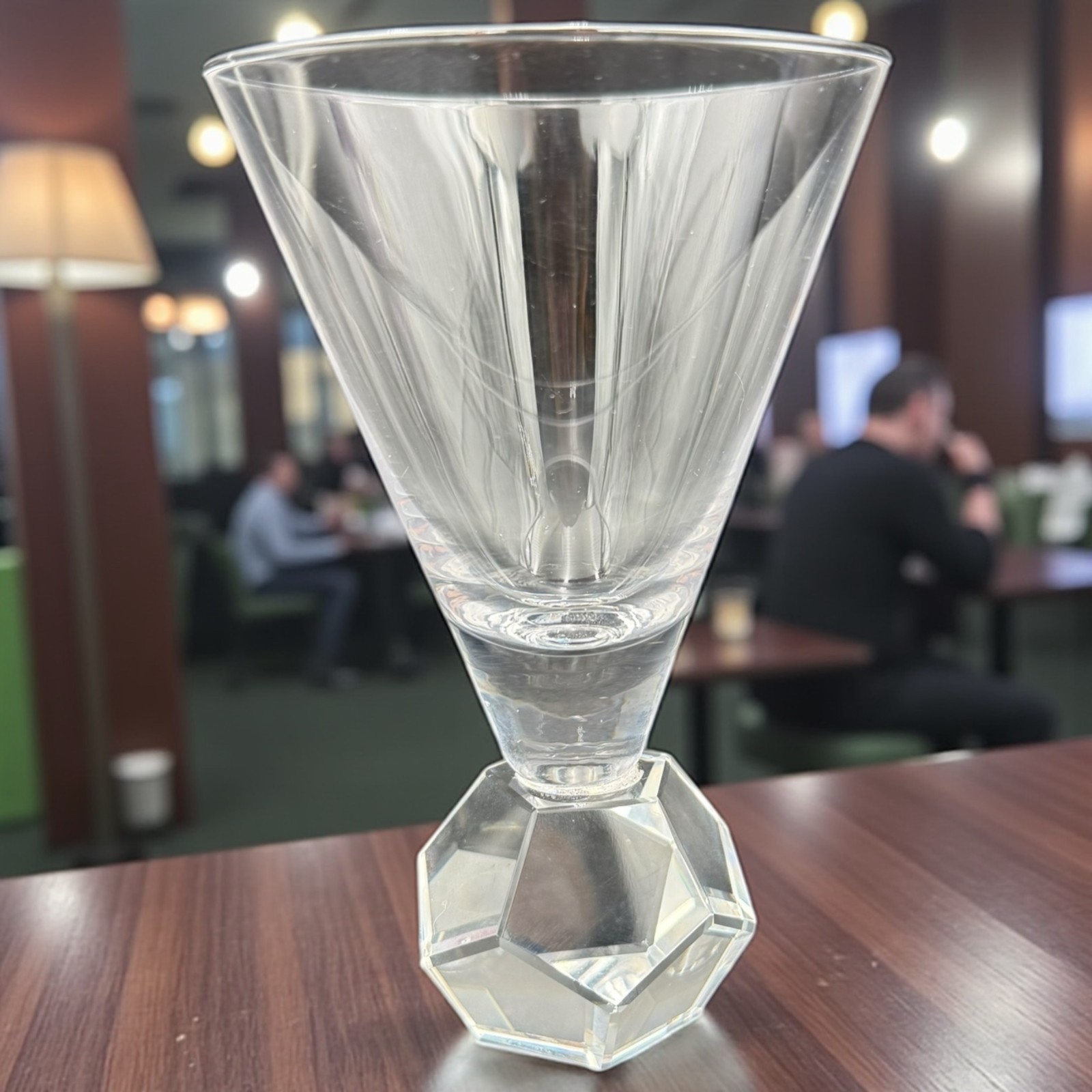 Vintage Prism Clear Glass Martini Cocktail Glasses 6.25