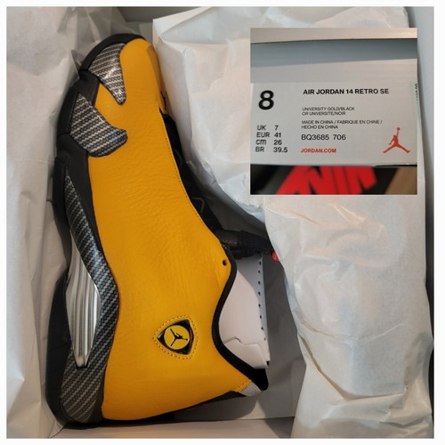 靴 AIR JORDAN 14 RETRO REVERSE FERRARI 27cm Size 9.5 - Jordan 14 Retro Reverse Ferrari 2019 192499400185