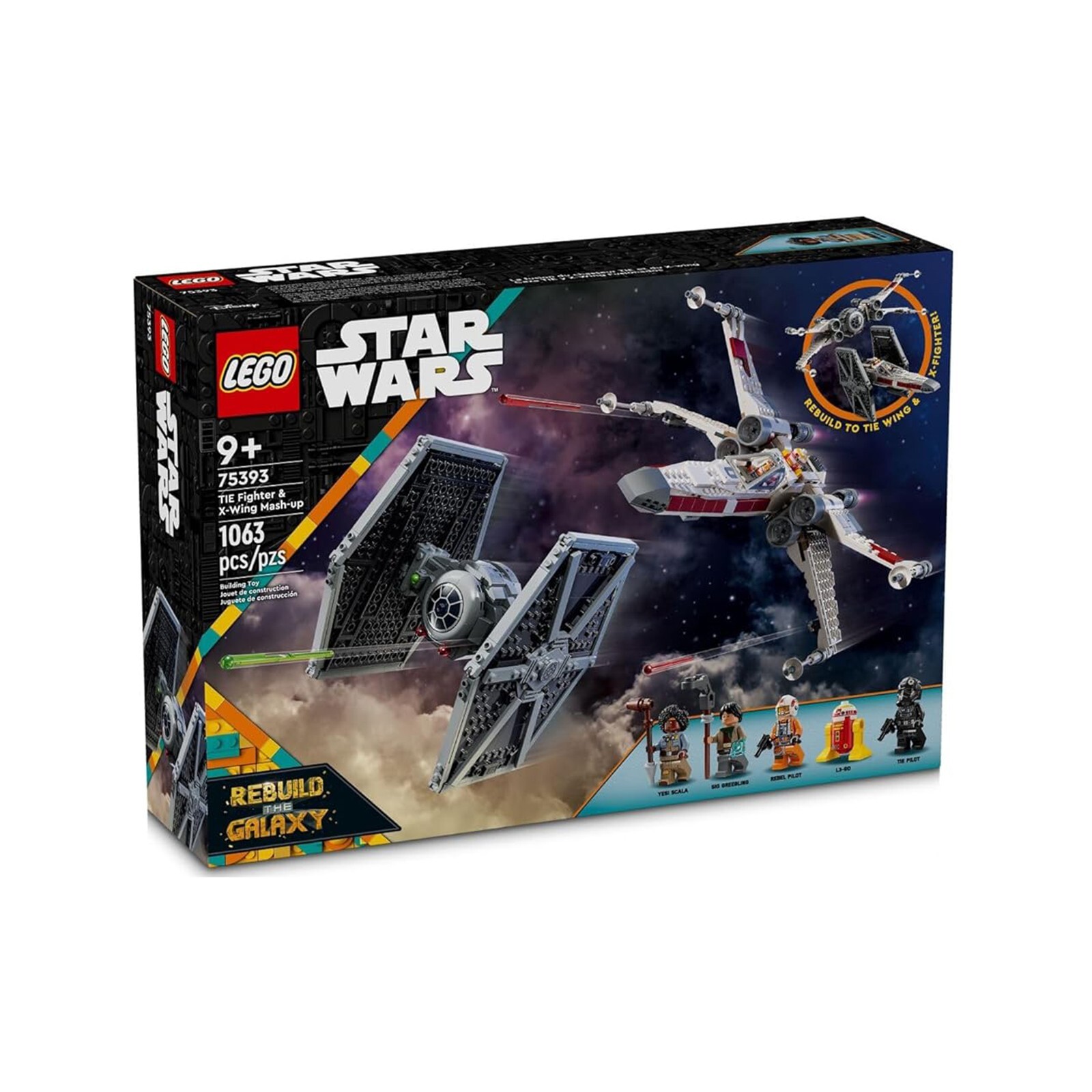 Конструктор LEGO Star Wars TIE Fighter и X-Wing Mash-up 75393 НОВЫЙ В НАЛИЧИИ