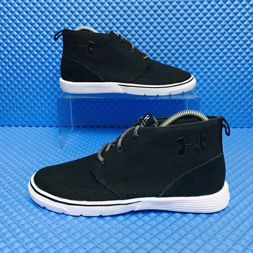 

Спортивные кроссовки Under Armour Canvas Mid Top (молодежный размер 5) x (женский размер 6,5), Черный, Under Armour
