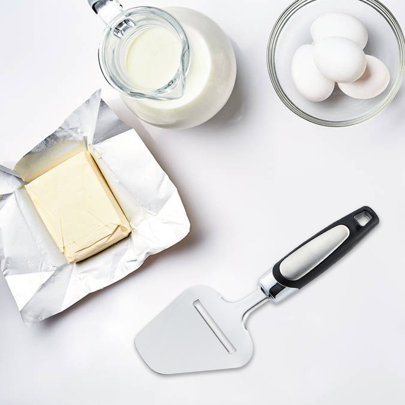 Stainless Steel Cheese Slicer, Multi-Function Cheese Shaver Shovel-Cooking Tool