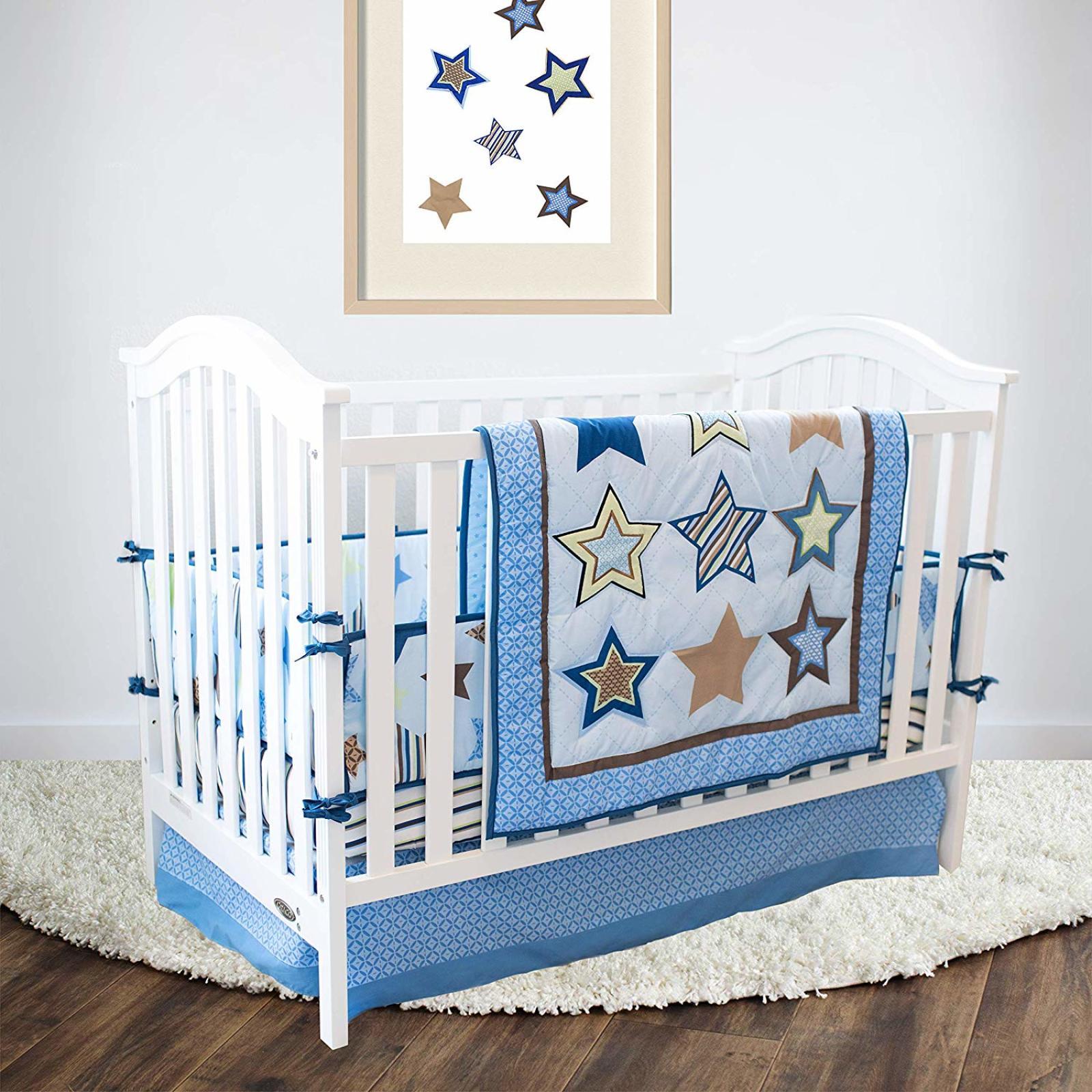 The Lucky Baby Le Star 4 Piece Crib Bedding Set For Boys