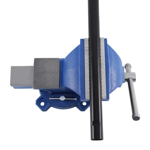 6" Heavy Duty Bench Vise with Anvil Swivel Locking Base Table Top Clamp Vise