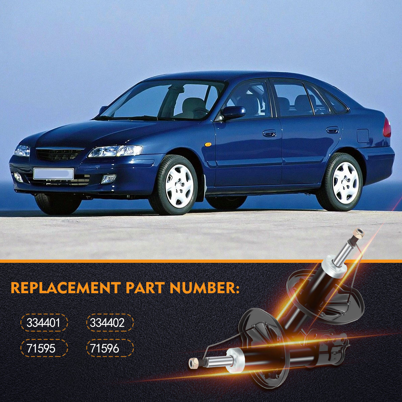 For Mazda 626 2.0L 2.5L 1998-2002 Pair Front Right Left