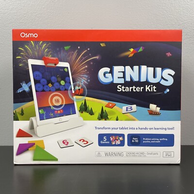 Osmo Genius Starter Kit 5 Hands-on Learning Games Ages 6-10 for iPad 2019 New