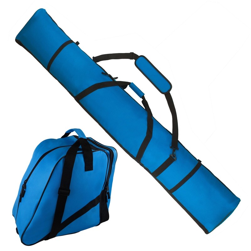 Padded Ski Bag 195cm and Ski Boot Bag Bundle Combo Quality Design