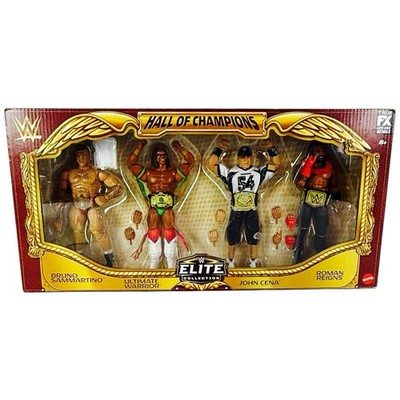 Mattel WWE Elite Legends Hall Of Champions 4 Pack Bruno Roman Cena Warrior 2025
