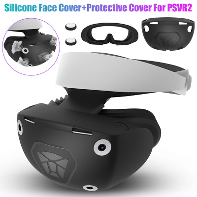 4in1 Silicone Accessories for PS VR2 Headset Shell Protective Case VR Face Cover