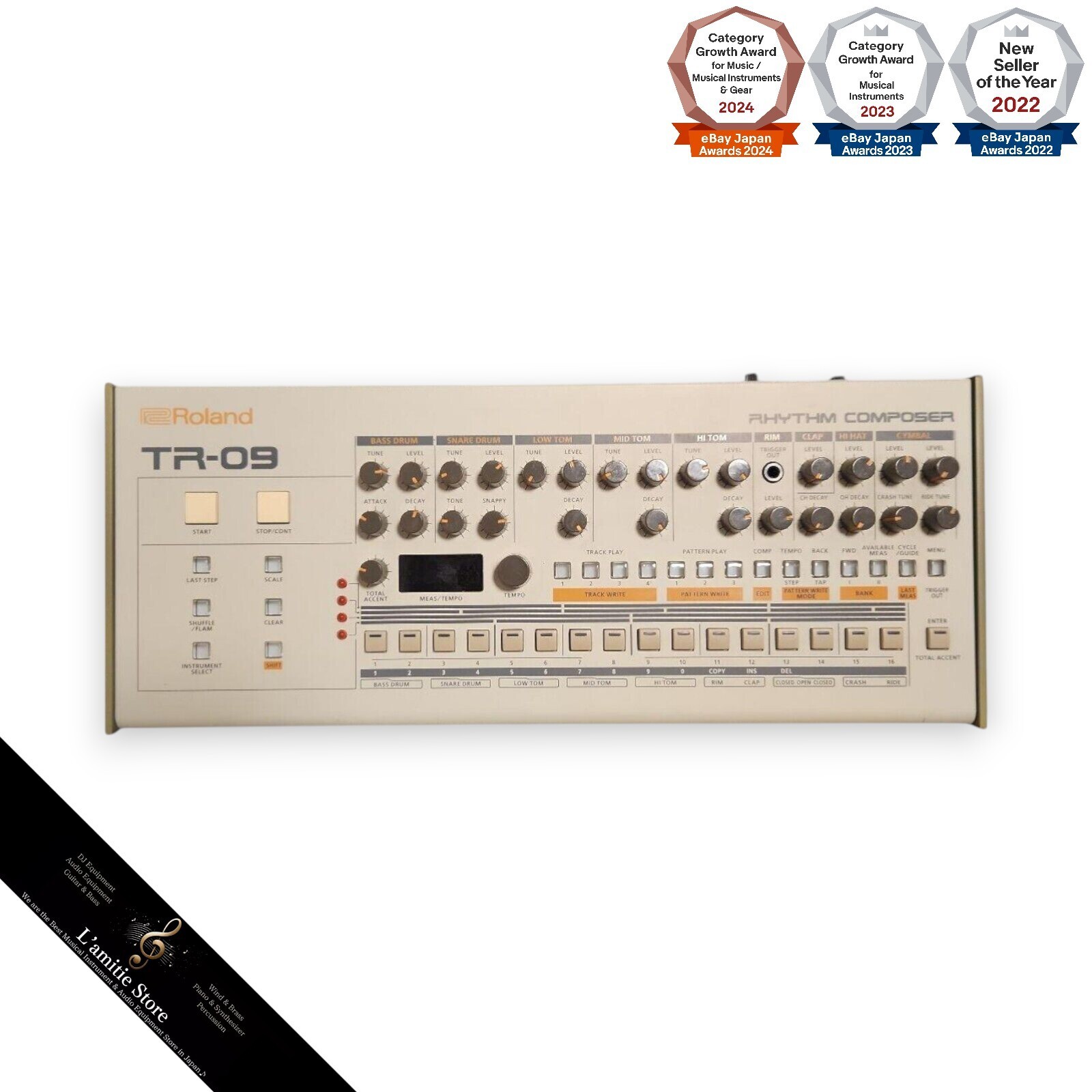 Roland Boutique Drum Machine TR-09 Rhythm Composer Japan